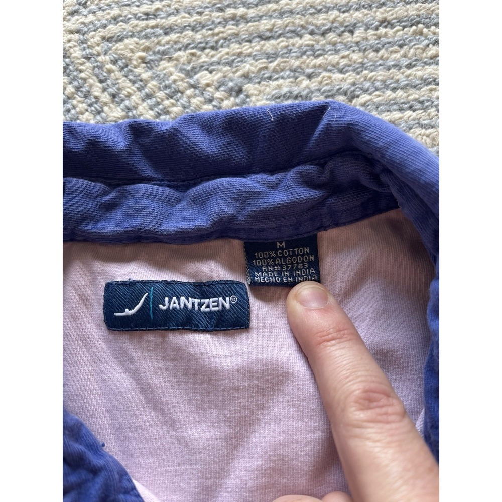 Jantzen Multicolor Striped Pocket Polo Shirt - Medium - Picture 5 of 6